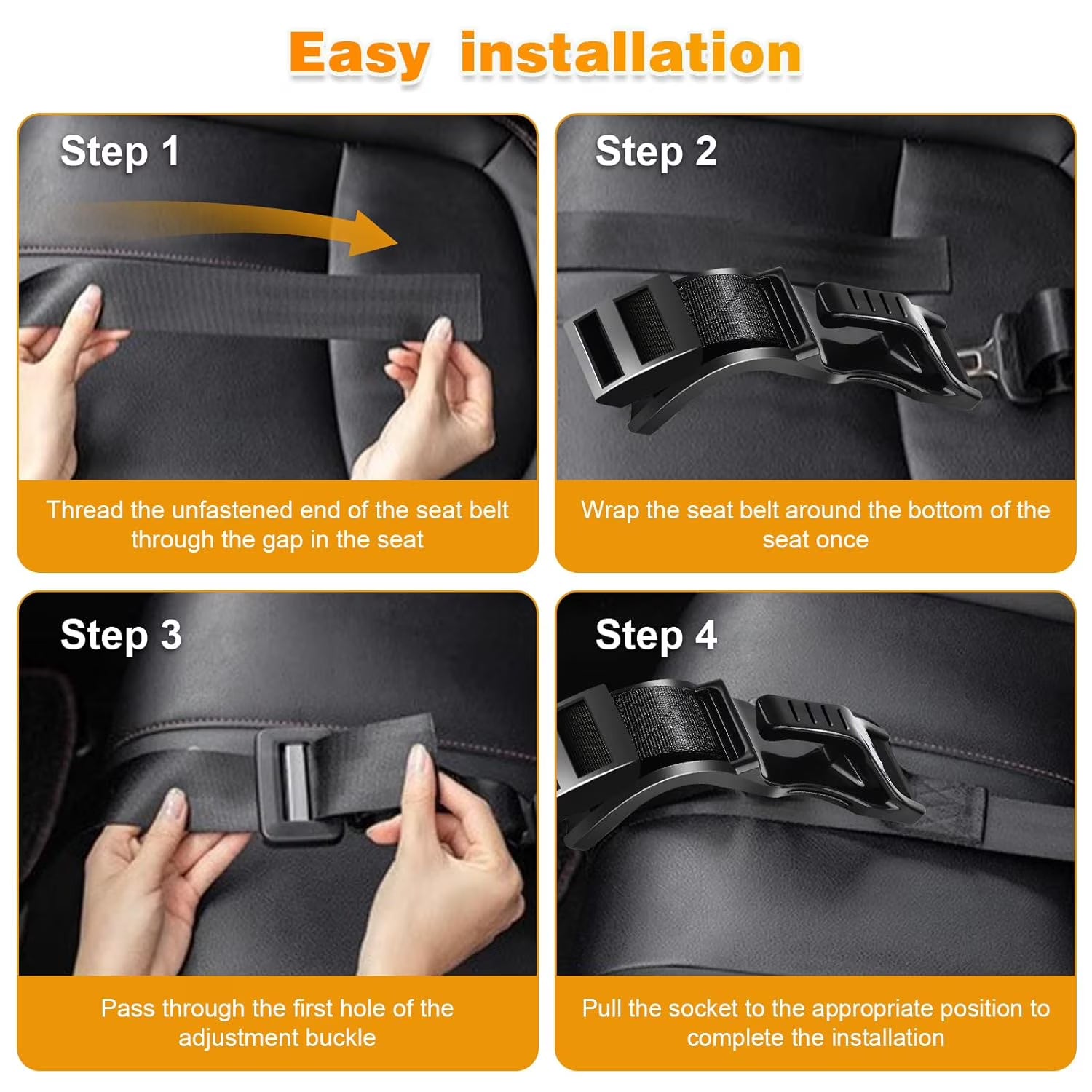 Yomfey Pregnancy Seat Belt Adjuster for Expectant Mothers, Maternity Seat Belt Positioner for Comfortable Driving and Travel, Universal Fit Car Seat Belt Adjuster