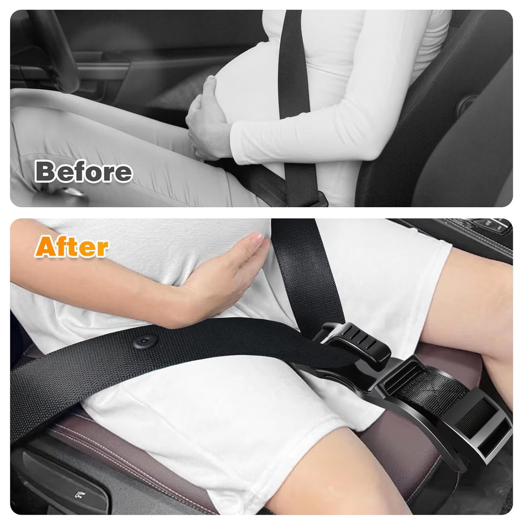 Yomfey Pregnancy Seat Belt Adjuster for Expectant Mothers, Maternity Seat Belt Positioner for Comfortable Driving and Travel, Universal Fit Car Seat Belt Adjuster