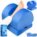Yomfey Leg Elevation Pillow for Knee Surgery Recovery, Adjustable U-Shaped Knee Replacement Pillow with Dual Height Support, Leg Wedge Pillow for Hip, Ankle and Foot Recovery