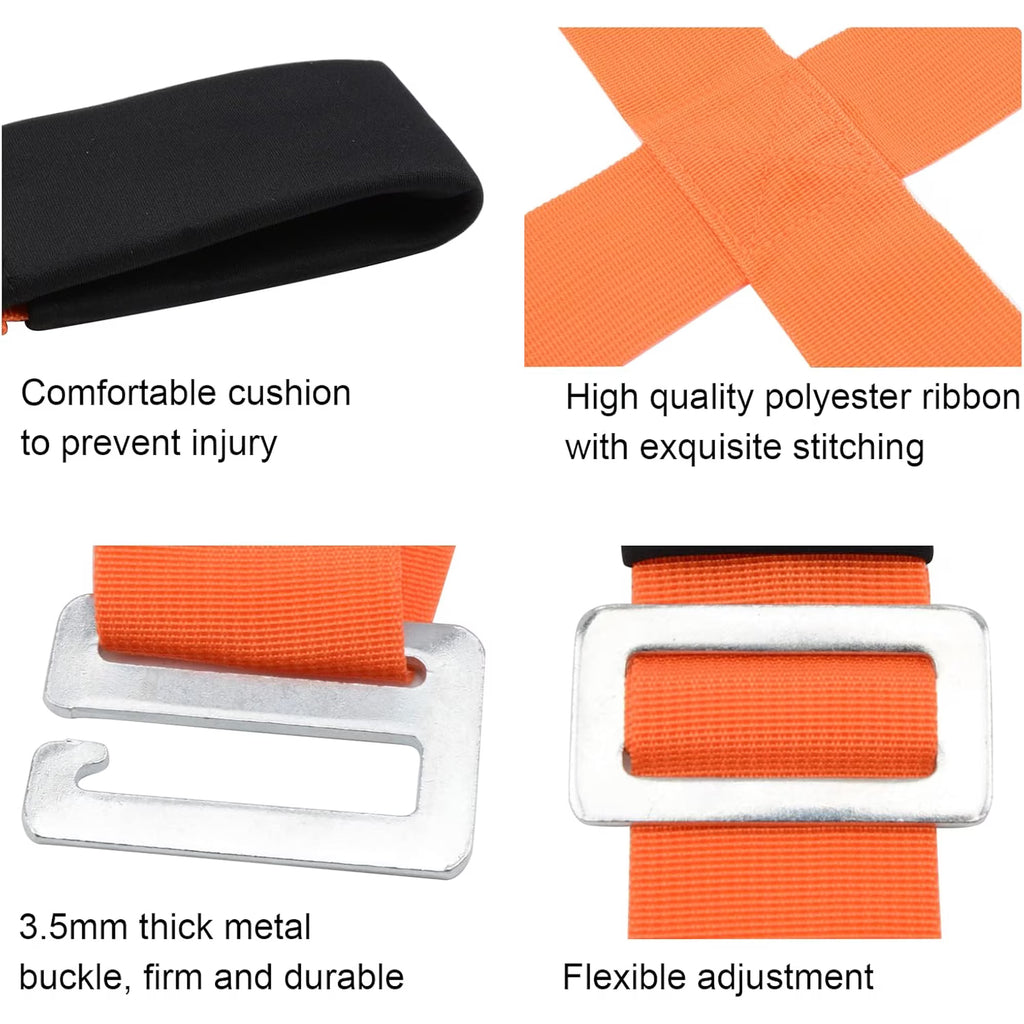 Yomfey Moving Straps for Furniture and Appliances, Adjustable Padded Lifting System for 1 or 2 People, Heavy Duty Carry Straps Supports up to 800 lbs