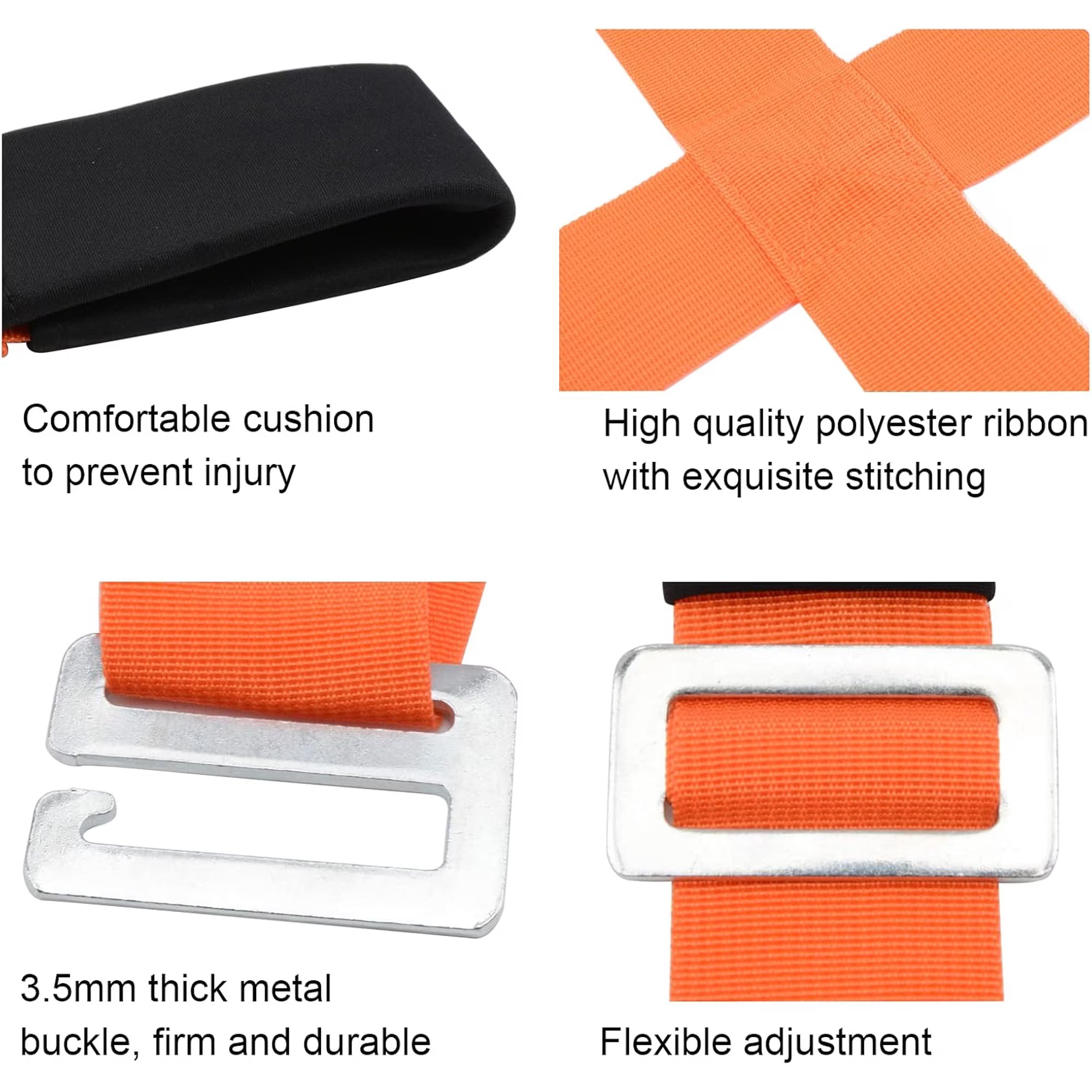Yomfey Moving Straps for Furniture and Appliances, Adjustable Padded Lifting System for 1 or 2 People, Heavy Duty Carry Straps Supports up to 800 lbs